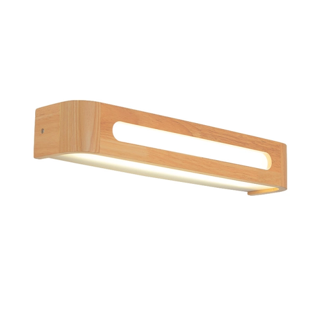 Wooden Linear LED Wall Light for Bedside Lighting Vanity Lighting