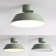 Scandinavia LED Northern Semi Flush Mount Ceiling Light in Matte Finish for Bedroom/ Living Room/ Kitchen