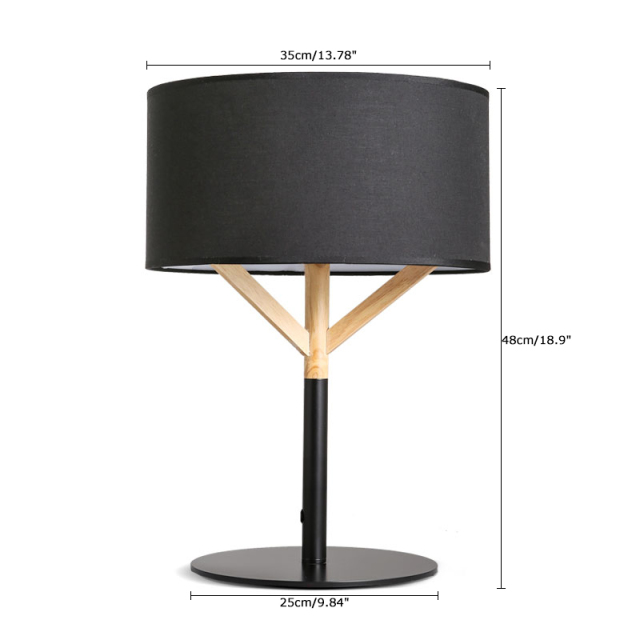 Modern Style 1 Light Fabric Table Lamp Bedside Lamp