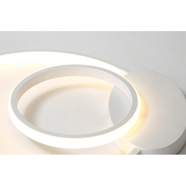 Modern White Circle Ring LED Ceiling Light, 32 Watt,ROOMS