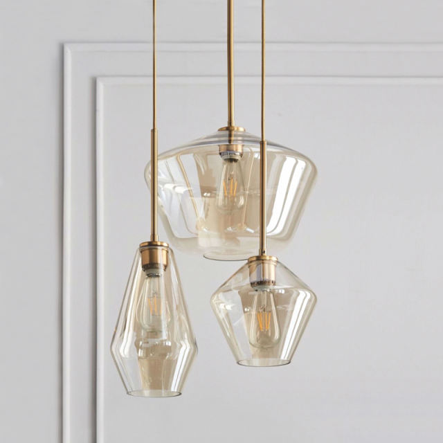 Modern Glass Globe Pendant Light, Hanging Glass Light Fixtures