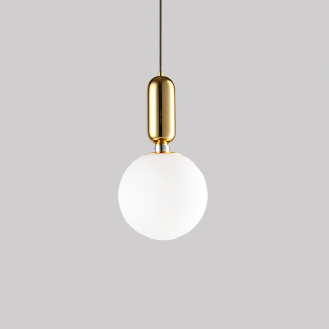 Modern 1 Light Drop Pendant Lamp in White/Black/Gold for Bar Coffee Shop Kitchen Island Bedside Lighting