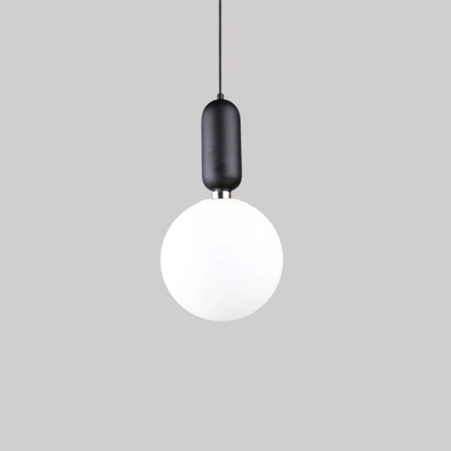 Modern 1 Light Drop Pendant Lamp in White/Black/Gold for Bar Coffee Shop Kitchen Island Bedside Lighting