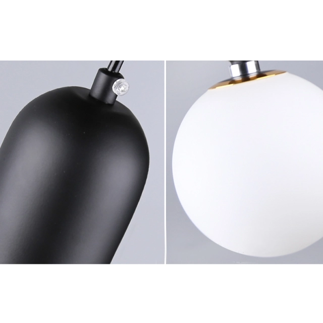 Modern 1 Light Drop Pendant Lamp in White/Black/Gold for Bar Coffee Shop Kitchen Island Bedside Lighting