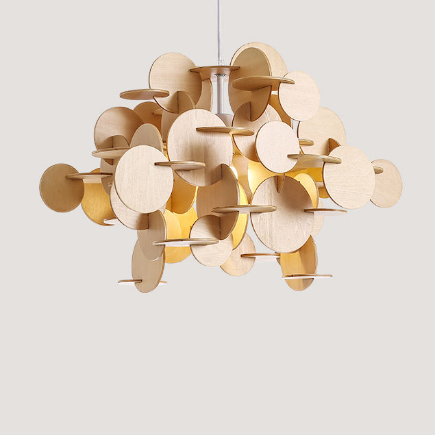 Modern Lighting Wood Blocks Pendant Light for Kid's Room Ligthing Playroom Chandelier