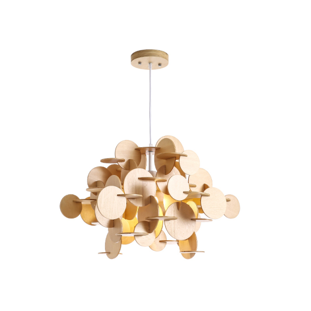 Modern Lighting Wood Blocks Pendant Light for Kid's Room Ligthing Playroom Chandelier