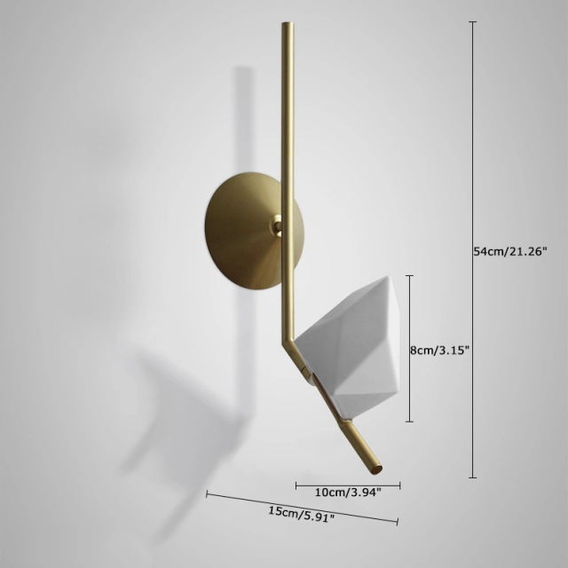 Modern Style 1 Light Seed Wall Sconce in Brass for Bedside and Bathroom Vanity Lighting