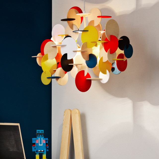 Modern Lighting Wood Blocks Pendant Light for Kid's Room Ligthing Playroom Chandelier