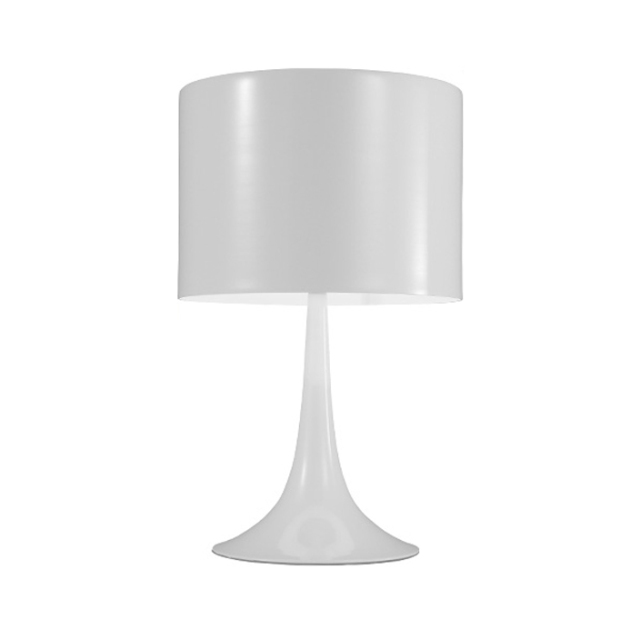 Modern Simple Black/White 1 Light Spun Light Table Lamp with Die-cast Aluminum Diffuser