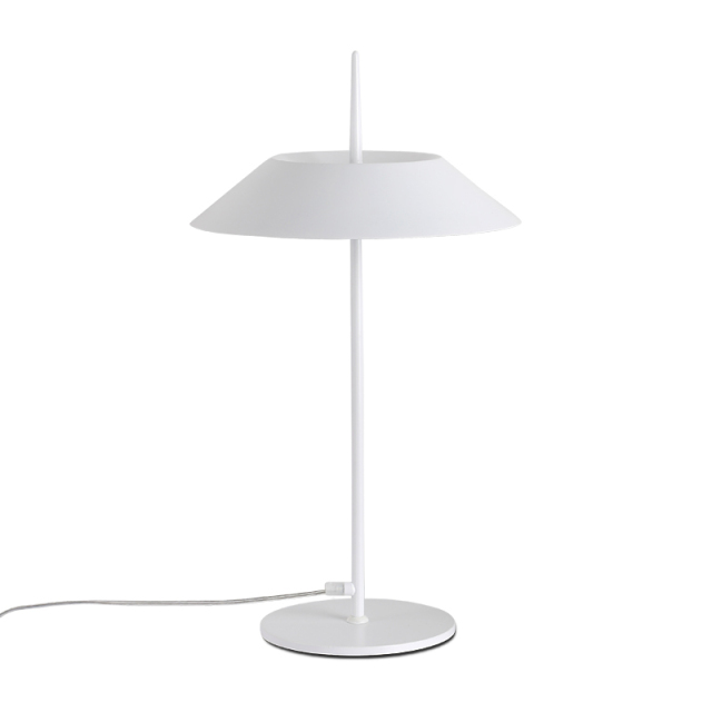 Mid Century Modern Mayfair LED Table Lamp Topped with Tapered Shade