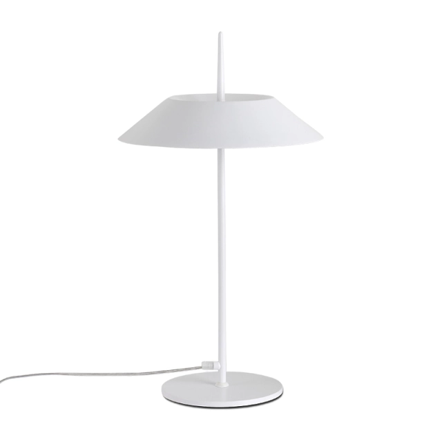 Mid Century Modern Mayfair LED Table Lamp Topped with Tapered Shade