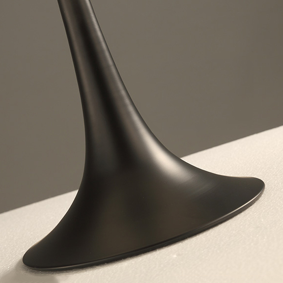 Modern Simple Black/White 1 Light Spun Light Table Lamp with Die-cast Aluminum Diffuser