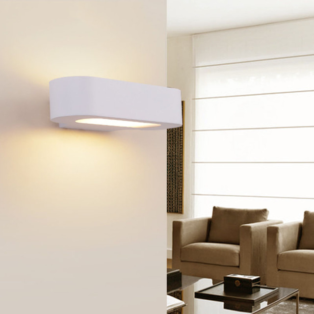 Modern White Up and Down Light LED Wall Sconce for Hallway or Bedroom Energy Saving