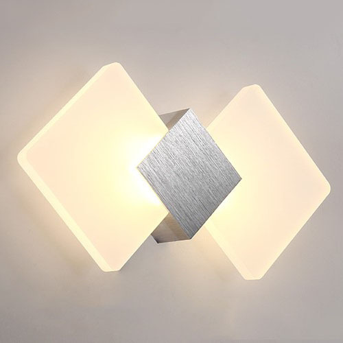 Modern Style LED Angular Wall Lamp 6W Warm White