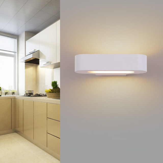 Modern White Up and Down Light LED Wall Sconce for Hallway or Bedroom Energy Saving