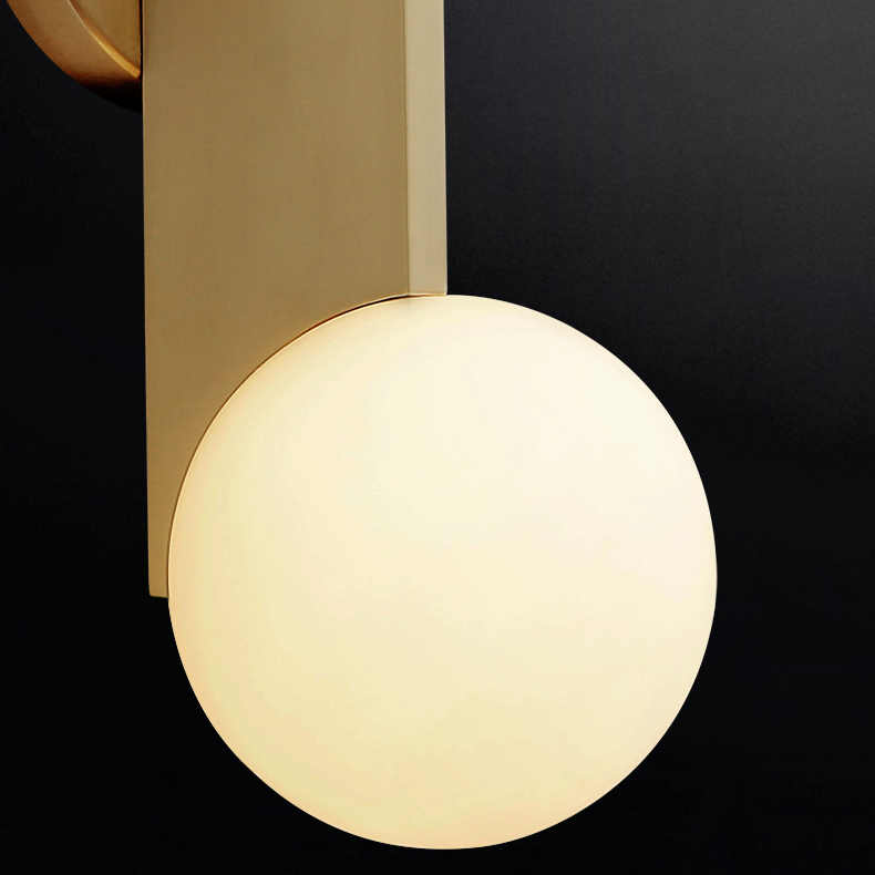 LED Round Wall Light Modern Sconce Spherical Living Room Bedroom Fixture 40W UK 