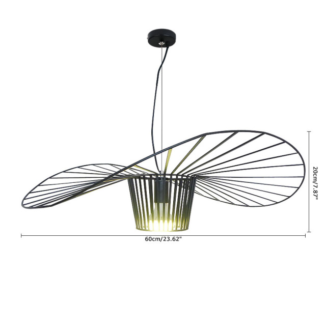 Modern Design Flying Pendant Light Black for Foyer Living Room Dining Room