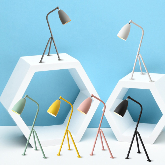 Modern Design 1 Light Macaron Grasshopper Table Lamp