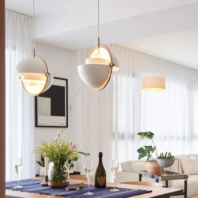 Danish Modern 1 Light Multi-Lite Pendant Light Shape-Changing Pendant Lamp