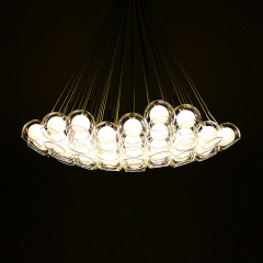 Modern Design Bocci Cluster Pendant Light with Clear Glass Globes