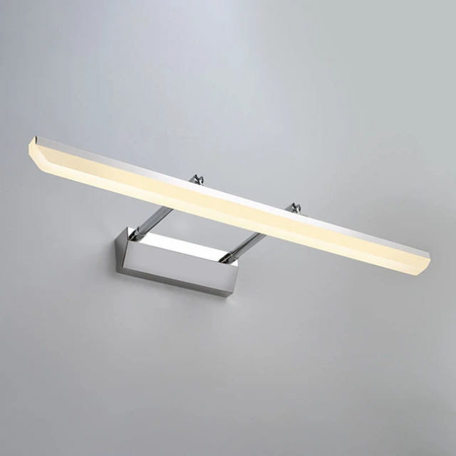 Modern Style Acrylic LED Vanity Light in Chrome for Bathroom Powder Room