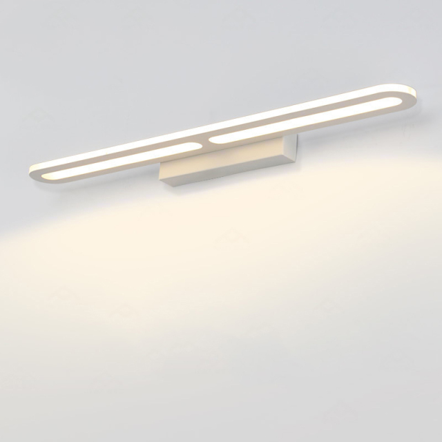 Modern White LED Vanity Light for Bathroom Powder Room