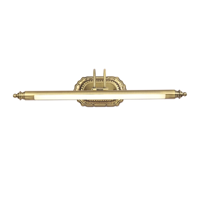 Mid Century Modern LED Bathroom Vanity Ligting in Brass, Light Angle Adjustable