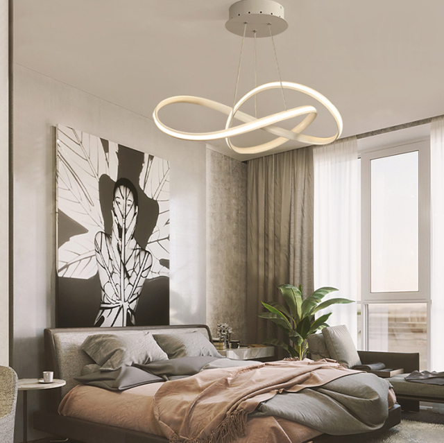 Modern Knot Design LED Chandelier Pendant Chic Chandelier for Living Room Bedroom