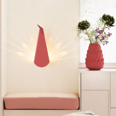 Modern Chic Design Peacock LED Wall Sconce for Kid's Room Hallway Lighting