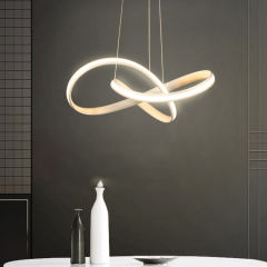 Modern Knot Design LED Chandelier Hanging Pendant Light for Living Room Bedroom Home Office