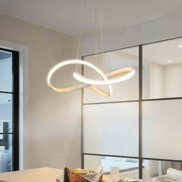 Modern Knot Design LED Chandelier Pendant Chic Chandelier for Living Room Bedroom