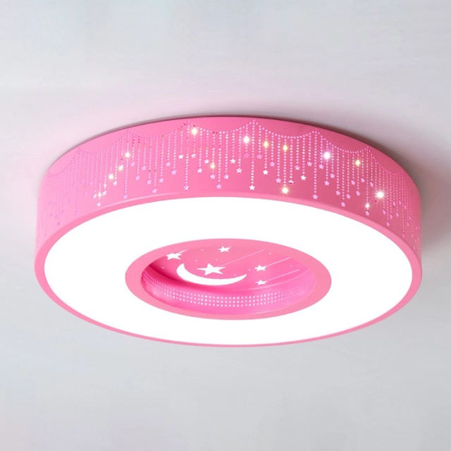 Modern LED Lighting Sparkling Star Round Ceiling Light fot Kid's Room