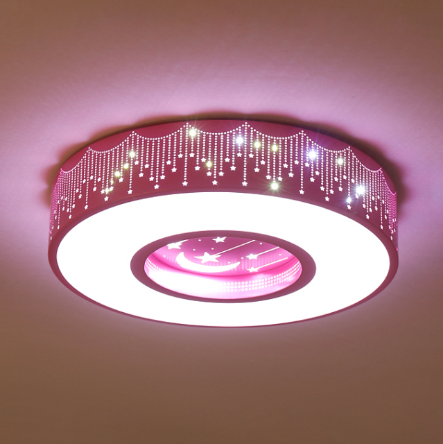 Modern LED Lighting Sparkling Star Round Ceiling Light fot Kid's Room