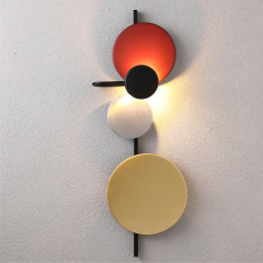 Modern Design Art Decor Wall Sconce with Four Color Circles for Kid's Room Living Room Lighting