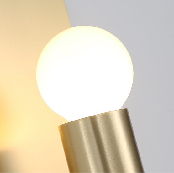 Mid Century Modern 1 Light Brass Wall Sconce for Hallway Bedroom Lighting