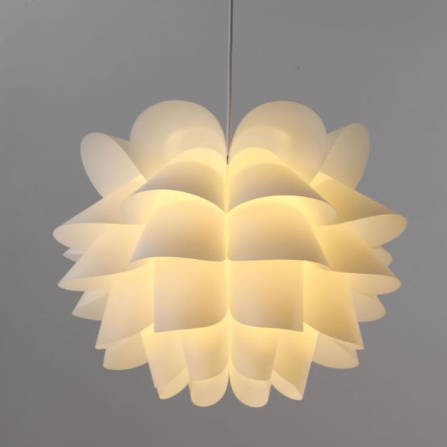 Modern White 1 Light PVC Pine Cone Pendant Light for Dining Room ...