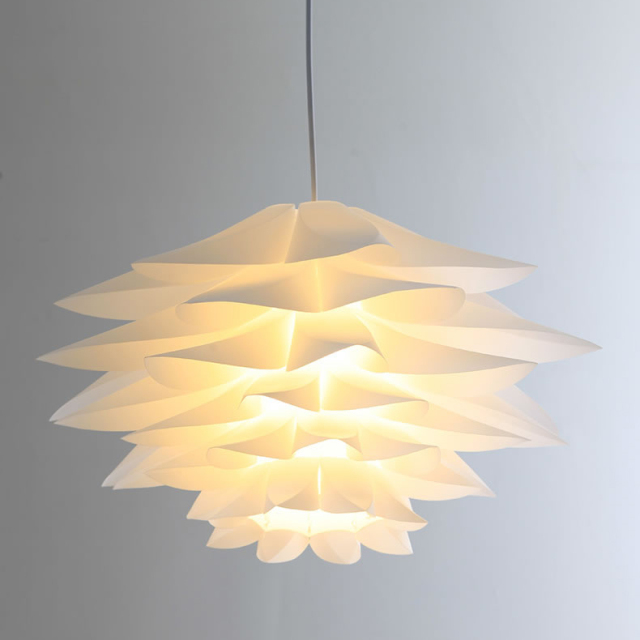 Modern Design 1-Light Lotus Hanging Pendant for Kitchen Island Dining Room Restaurant