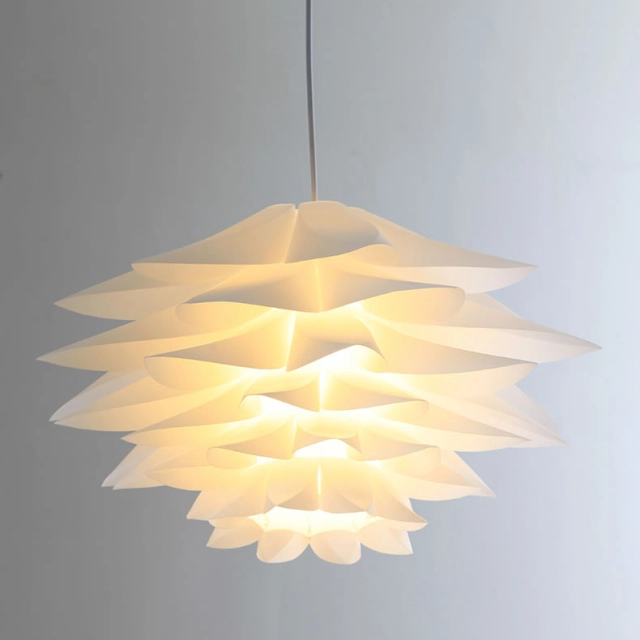 Modern Design 1-Light Lotus Hanging Pendant for Kitchen Island Dining Room Restaurant