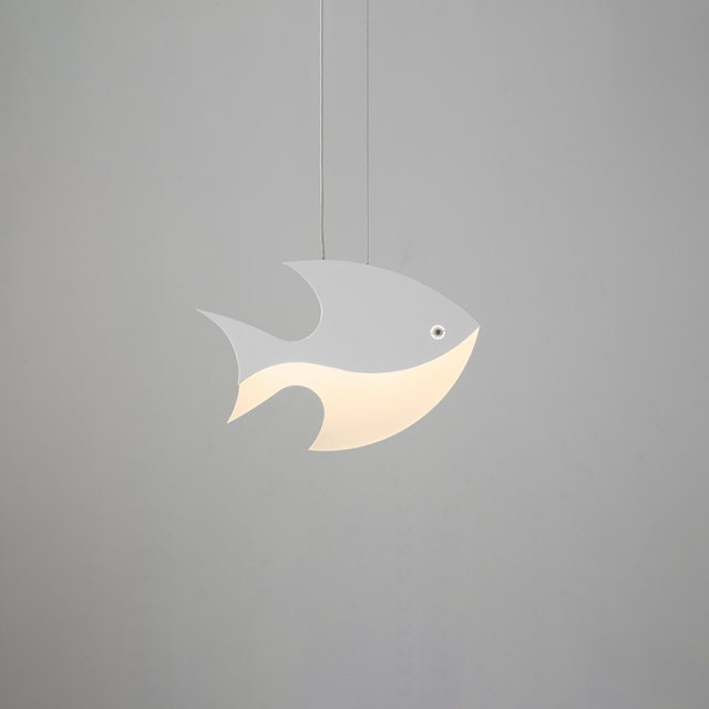 Modern Mini LED Pendant Light in Fish Shape for Kitchen Island Dining Table Restaurant