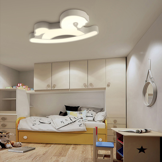 Modern Playroom Light Hobbyhourse Flush Mount Ceiling for Baby Boys and Girls Room