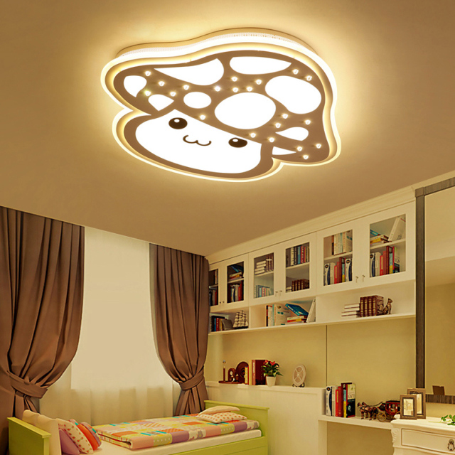 Modern Style Mushroom LED  Flush Mount Ceiling Light for Baby Nursery Room Kid's Room Lighting
