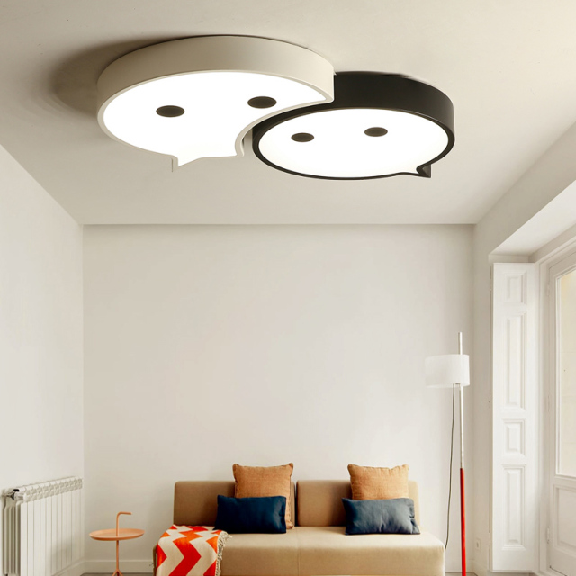 Modern Style LED Energy Star Dimmable Flush Mount Ceiling Lamp for Teen's Room Kis's Room