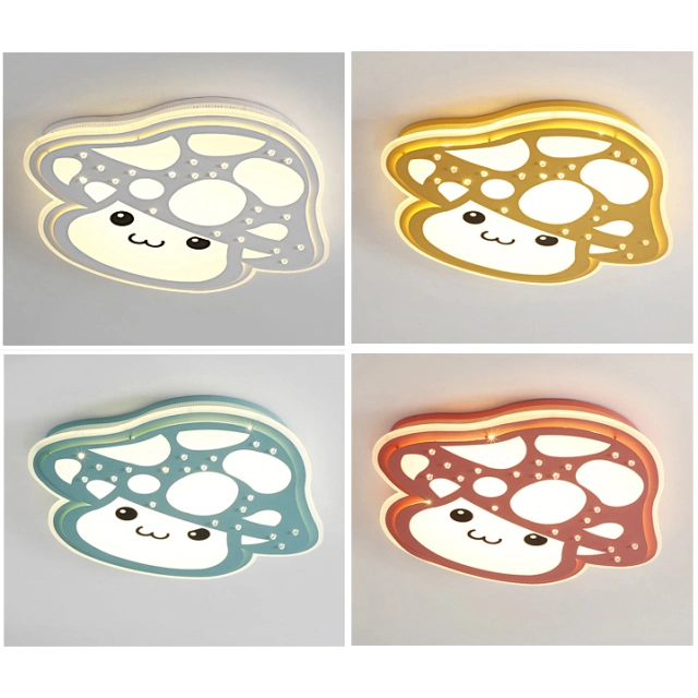 Modern Style Mushroom LED  Flush Mount Ceiling Light for Baby Nursery Room Kid's Room Lighting