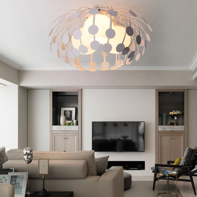 Contemporary Style Black Oval Pendant Semi Flush Mount Chandelier for Dining Room Bedroom