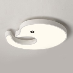 Modern Style Led Dimmable Dolphin Flush Mount Ceiling Light for Kid's Room Baby Nursery Room