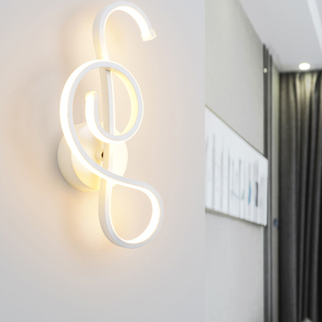 Modern Unique LED Wall Sconce for Bedroom Living Room Hallway Lighting