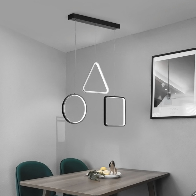 Modern Style 3 Light LED Hanging Pendant for Dining Room Restaurant Bar