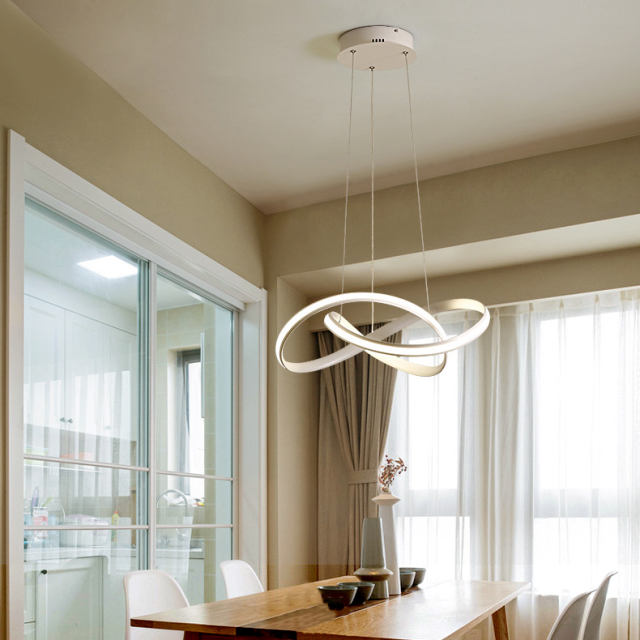 Modern Knot Design LED Chandelier Pendant Light for Living Bedroom Home Office
