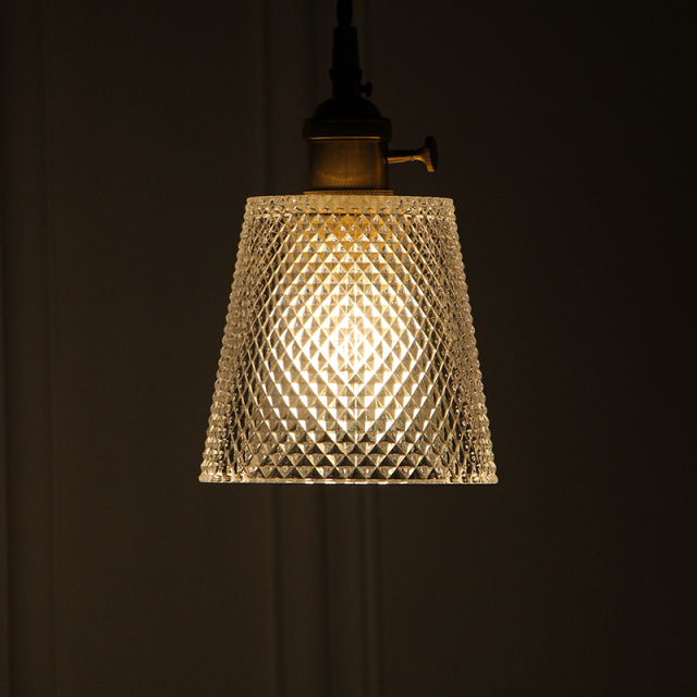 Nordic Style 1 Light Mini Glass Pendant in Brass For Dining Room/Kitchen Island/Restaurant