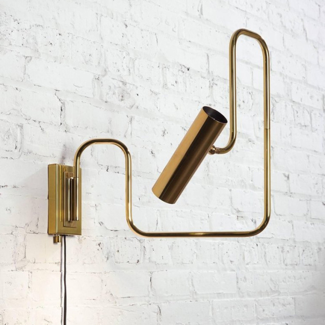 Mid Century Modern 1 Light LED Aisle Corridor Wall Sconce with Gold/Black Iron Finish for Dining Room